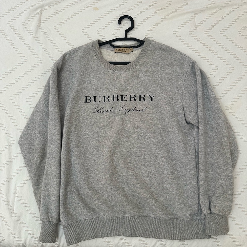 Burberry Gray Crewneck Sweater
